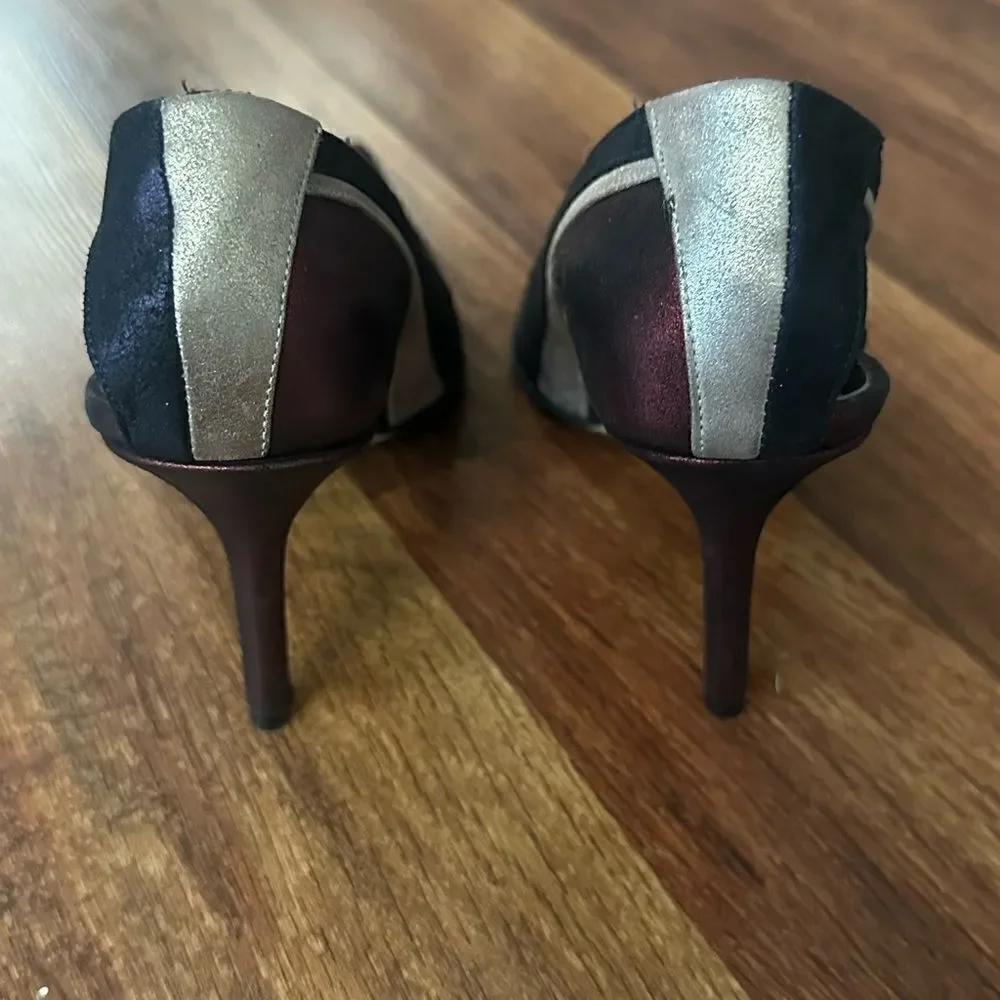 Elegant Red and Black Women's Heels